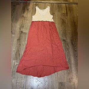 Three bird nest color block midi dress